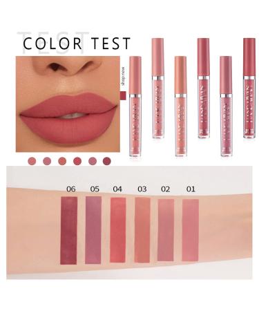 3Pcs Neutral Shimmer Eyeshadow Stick & 6Pcs Matte Liquid Lipstick Set for Long-Lasting Makeup - Buy Online on GoSupps.com