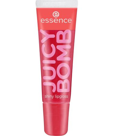 essence cosmetics Juicy Bomb Shiny Lip Gloss No. 104 Poppin' Pomegranate Red Shiny Shiny Radiantly Fresh Vegan Alcohol-Free Pack of 3 (3 x 10 ml) 43 grams 104 Poppin' Pomegranate 10 ml (Pack of 3) - Buy Online on GoSupps.com