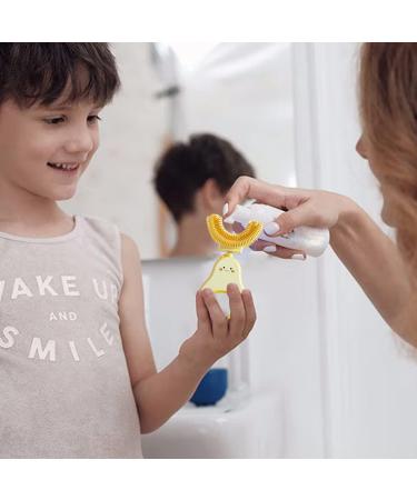 KAOXIYU Toddler U-Shaped Kids Toothbrush Set | 2 Brush Heads | Manual Whole Mouth Toothbrush for Kids 2-6 Years | 360 Degrees U-Shape Extra Soft Toothbrush - Buy Online on GoSupps.com