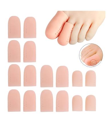 Toe Cushion Hose - 8 Pairs of Protective Toe Caps for Pain Relief & Friction Protection - Buy Online on GoSupps.com