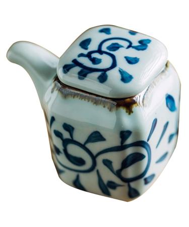Milisten Ceramic Soy Sauce Pot Oil Bottle Oil Dispensers Oil Container Kitchen Oil Pour Bottle Household Soy Sauce Dispenser Olive Oil Household Oil Container Ceramics Vintage Vinegar