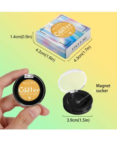 Shimmer Metallic Multichrome Eye Shadow - Waterproof & Sweat-Proof Glitter Eyeshadow | Intense Color Payoff, Vegan & Cruelty-Free | Gold/Green-3B - Buy Online on GoSupps.com