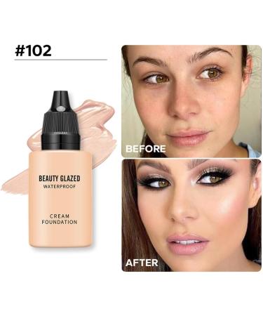 Beauty Black Matte Long Lasting Liquid Foundation Dark Concealer High Coverage Liquid Foundation (Size : 102) - Buy Online on GoSupps.com