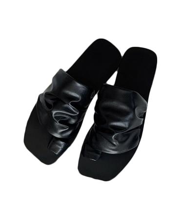 Bunion Splints Platform Sandal Big Toes Hallux Valgus Correction Slippers For Plantar Fasciitis Toe Corrector Bunion Corrector(Black 7) 7 Black