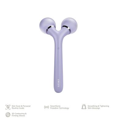 Geske SmartAppGuided 4-in-1 Sonic Facial & Body Roller | Professional Dermaroller Device for Face & Body | Enhance Your Skin Care Routine | Purple Design - Buy Online on GoSupps.com