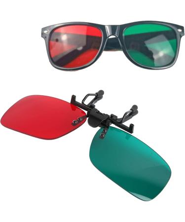 Red-Green Glasses for Amblyopia | Clip-On Eye Training | Portable Synthetic Resin Lens for Reading - Buy Online on GoSupps.com