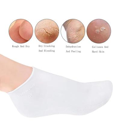 Silicone Moisturizing Socks 2/4/6 Pairs Softening Dry Cracked Feet Rough Skins & Anti Slip Aloe Socks for Dry Cracked Feet Women Foot Spa Pedicure Gel Socks (Color : Skin Size : 4 Pairs) 4 pairs Skin - Buy Online on GoSupps.com