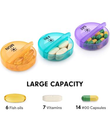 7-Day Twice a Day Pill Organizer | Weekly Pill Box for Easy Medication Management - International Shipping Available - Buy Online on GoSupps.com
