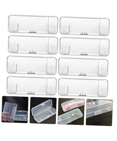 Minkissy 10-Piece Razor Storage Box | Travel Case for Safety Razors | Portable Razor Bag Holder | Durable Plastic Shaver Organizer - Buy Online on GoSupps.com