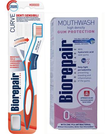 Biorepair : Set Oral Care Pro Toothbrush Curve- Soft -Random Color  Collutorio