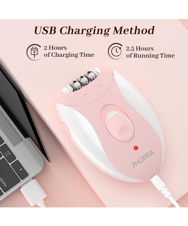 2 in 1 Epilator Hair Removal with Electric Razor - Cordless Tweezers for Women - Portable and LED for Legs, Arms, Armpits - Buy Online on GoSupps.com