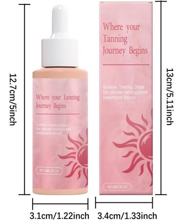 RETGJNC Sunless tanning drops moisturizing tanning products for face and body improve natural skin color for a real sunkissed glow 3 pieces - Buy Online on GoSupps.com