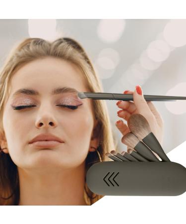Makeup Brushes for Eye | Cosmetic Brush Kit for Face Foundation Brush Make up Brushes Set with Storage Bag for Women and Girls brown - Buy Online on GoSupps.com