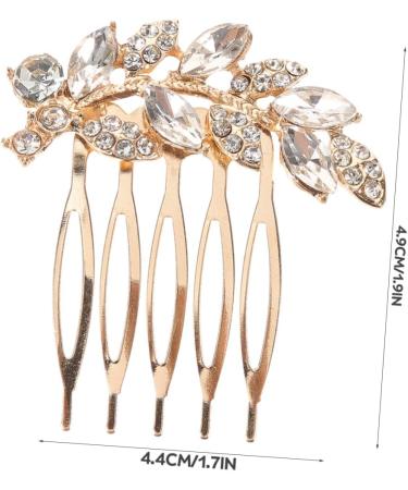HAPINARY leaf wedding hair comb women's hair side comb hair accessories headpiece for bride hair comb hair Hair up Clip issue card bride small Japanese and Korean headgear - Buy Online on GoSupps.com