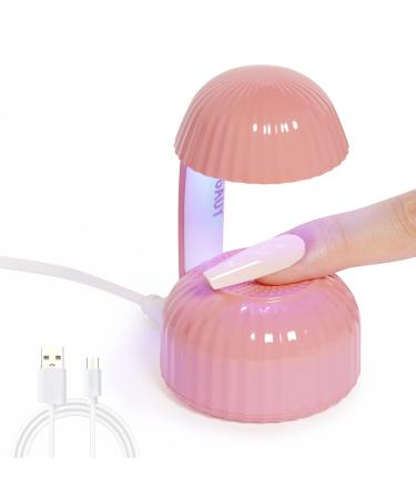 GAOY Mini UV Light for Gel Nails, Small Nail Cure Light, Mushroom LED Nail Lamp, USB Nail Dryer for Fast Curing, Pink - Buy Online on GoSupps.com