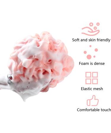 DUP Loofah Shower Puff Bath Body Brush Mesh Sponge Exfoliating Scrunchie 3pcs (Light Colour) - Buy Online on GoSupps.com