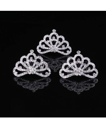 Minkissy Princess Crown Comb Mini Tiara Rhinestone Hair Hoop 12pcs Set for Girls and Women - Exquisite Party Favor Hair Clips - Size 1 - Buy Online on GoSupps.com