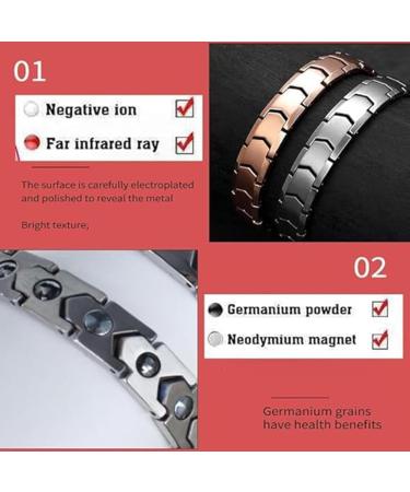 Prostapower Magnetic Copper Band Ellorea Magnetic Copper Prostate Band Adjustable Length Simple and Fashionable Quantum Magnetic Bracelet (Black ONE Size) Black One Size - Buy Online on GoSupps.com