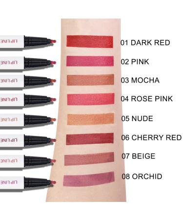 Light Brown Matte Lip Tint Stain Pen - Long Lasting Waterproof 24 Hour Lipstick & Lip Liner for Women | Versatile Lip Color (07 - Buy Online on GoSupps.com