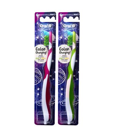 Oral-B Pro-Health Junior CrossAction Galaxy Toothbrush Ages 6+ Soft - Pack of 2 - Buy Online on GoSupps.com