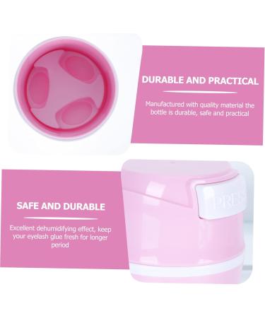Healeved 1pc Glue Storage Tank Activated Charcoal Eye Lashes Glue Airtight Containers Lash Glue False Makeup Storage Tool Storage Jar Eyelash Abs Environmental Protection Material Pink - Buy Online on GoSupps.com