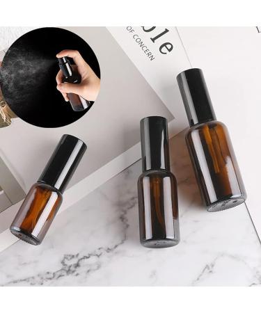 JIHUOO 4pcs 30ml Empty Amber Glass Spray Bottles - Perfume Atomizer with Fine Mist - Brown Glass Vials for Travel & Home Use - Buy Online on GoSupps.com