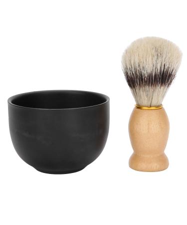 2pcs Set Stainless Steel Shaving Bowl & Brush Kit | Men's Facial Care Tool for Barber Shops | International Shipping Available - Buy Online on GoSupps.com