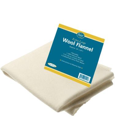 Extra Large 100% Natural Unbleached Extra Thick Wool Flannel
