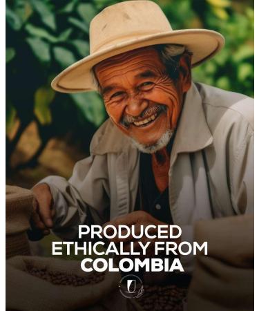 Lucky Cuppa Colombia Medellin Bean - Colombian Coffee Beans - Quality Supremo Coffee Beans - Light Roast Whole Coffee Beans - Ideal Coffee Lover Gifts - 250g Bag - Buy Online on GoSupps.com