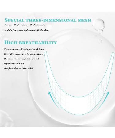 NOVAPHOLIA Double Chin Reducer Face Lift Mask - V Line Lifting Strap for Women - 5 Pcs Chin Slimming Mask - Buy Online on GoSupps.com