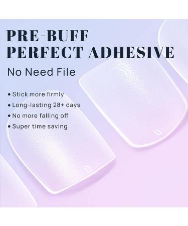 Ejiubas Soft Gel Nail Tips & Glue Kit - 300pcs Short Square Fake Nails with Extension Kit for Gel Nails - Buy Online on GoSupps.com