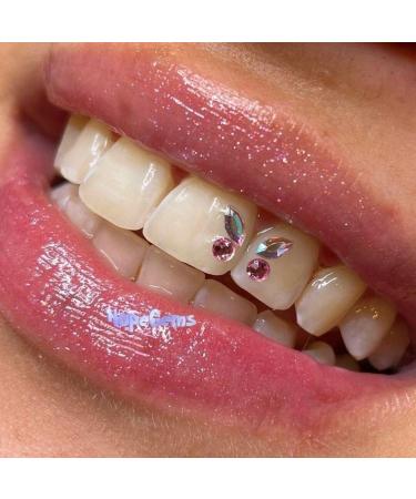 Ericetion Dental Tooth Gem Ornaments Set - 4pcs Acrylic Crystal Jewelry for Tooth Whitening - International Shipping Available - Buy Online on GoSupps.com