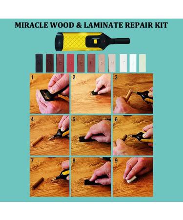 Miracle Hardwood & Laminate Floor Repair Kit | Fix Scratches Holes & Pressure Points for Furniture Wood Surfaces - International Shipping Available - Buy Online on GoSupps.com