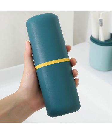 Travel Toothbrush Cup Case | Portable Plastic Holder for Bathroom School & Business Trips - International Shipping Available - Buy Online on GoSupps.com