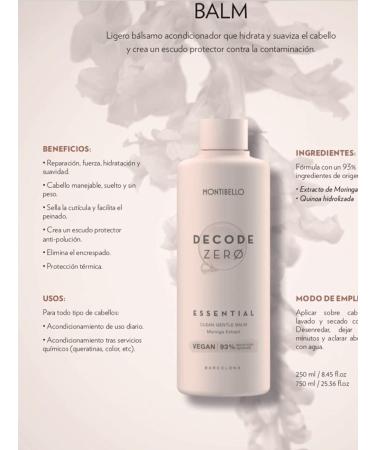 MONTIBELLO DECODE ZERO ESSENTIAL BALM 250ML - Buy Online on GoSupps.com