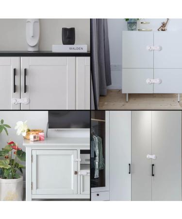 6 PCS Plastic Cupboard Locks for Children Baby SafetyÂ Locks Child Wardrobe Locks for Cabinets Drawers Fridge Door Adhesive Locks for Kids Kitchen Furniture - Buy Online on GoSupps.com