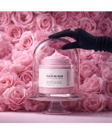 GLISSANT Rose Tallow Cr me with Lavender | Grass Fed Whipped Beef Tallow Moisturizer for Face & Body | Deep Hydration for Dry Sensitive Skin | Extra Filtered No Beef Scent | 4 oz - Buy Online on GoSupps.com