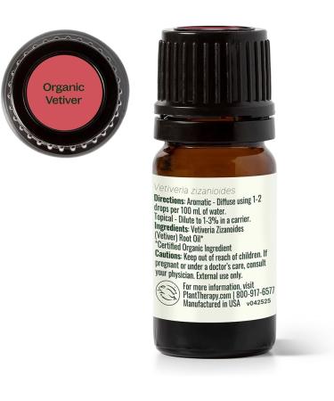 Plant Therapy Vetiver Organic Essential Oil 5 mL (1/6 oz) Pure Undiluted Therapeutic Grade Sandalwood 0.16 Fl Oz (Pack of 1) - Buy Online on GoSupps.com