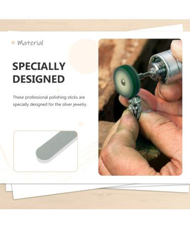 Exceart 50-Piece Silver Freight Tab Cleaner Tool Set for Jewelry Care | Polishing Sticks & Grinding Paper | Mini Accessories for Jewelry Cleaning | 12x2cm - Buy Online on GoSupps.com