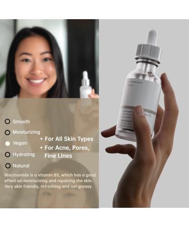 Niacinamide 10% + Zinc 1% Face Serum for Women - Refreshing Acne Solution | 30ML - Buy Online on GoSupps.com