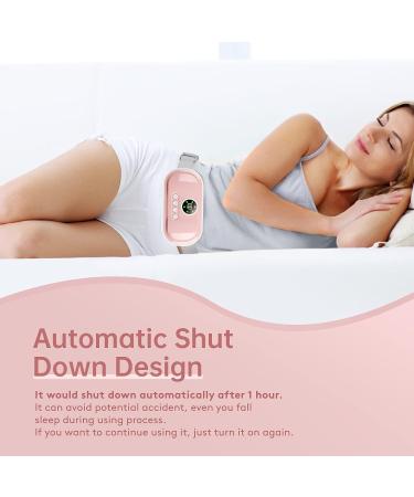 BAICIWE Portable Heating Pad - 3 Heat Levels, 4 Massage Modes - Fast Cordless Pain Relief for Women and Girls (Pink) - Buy Online on GoSupps.com