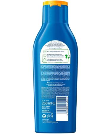 Beiersdorf NIVEA Sun Sun milk protection & care SPF 30 for 48 hours of moisture 250 ml pack of 6 - Buy Online on GoSupps.com