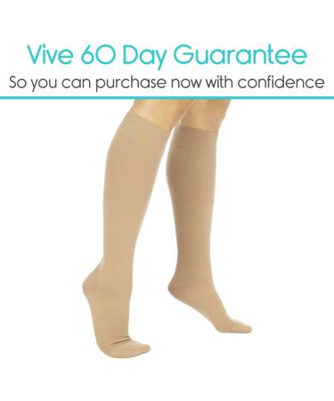 TruCompress V2 Compression Stockings Beige S | Best Support for Swollen Legs & Circulation - Buy Online on GoSupps.com
