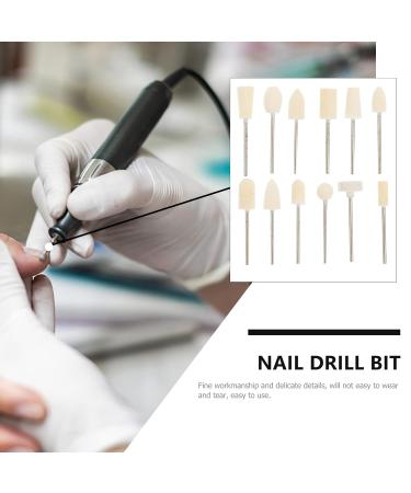 Beaupretty 12pcs Nail Polisher Replacement Bits - Ceramic Grinding Heads for Nail Drilling & Manicure - Buy Online on GoSupps.com