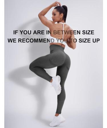 Corcoar Women's High Waist Seamless Gym Leggings - XL Grey Sport & Yoga Pants - Buy Online on GoSupps.com