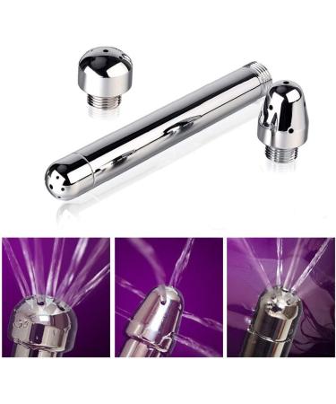 New Nozzle Clean Shower Head 2 Shower Heads 3 Aluminum Cleaner Flushing Cleansing System (Silver) - Buy Online on GoSupps.com
