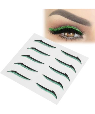 Verdant Touch Reusable Colorful Eyeliner Stickers Eye Makeup Tool for Weddings Dance Parties Waterproof Green - Buy Online on GoSupps.com