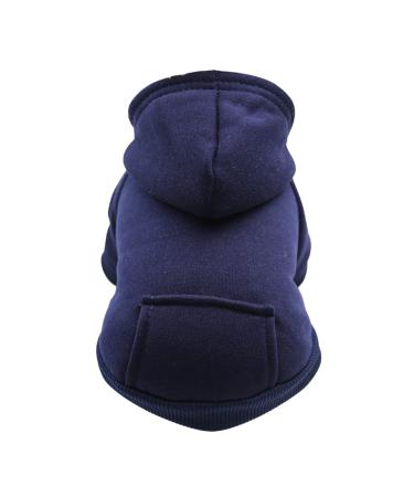 Waterproof dog coat winter warm jacket dog puppy sweater boy for little with bag-warm dog medium hoodie autumn clothing winter fleece pet clothing dogs (1024thdebka-navy XXL) XXL 1024thdebka-Marine