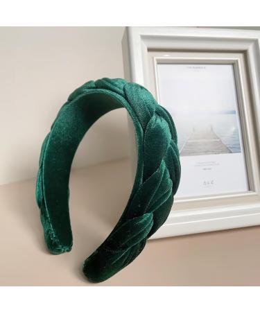Shop Vintage Dark Green Braided Hair Ties for Women | Fashionable Forehead Straps & Traditional Hair Ropes - Buy Online on GoSupps.com