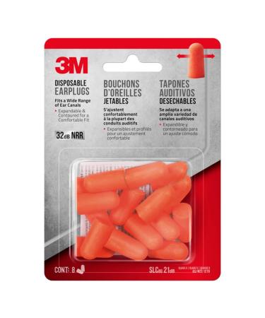 3M DISPS EARPLG 32DB 8PR